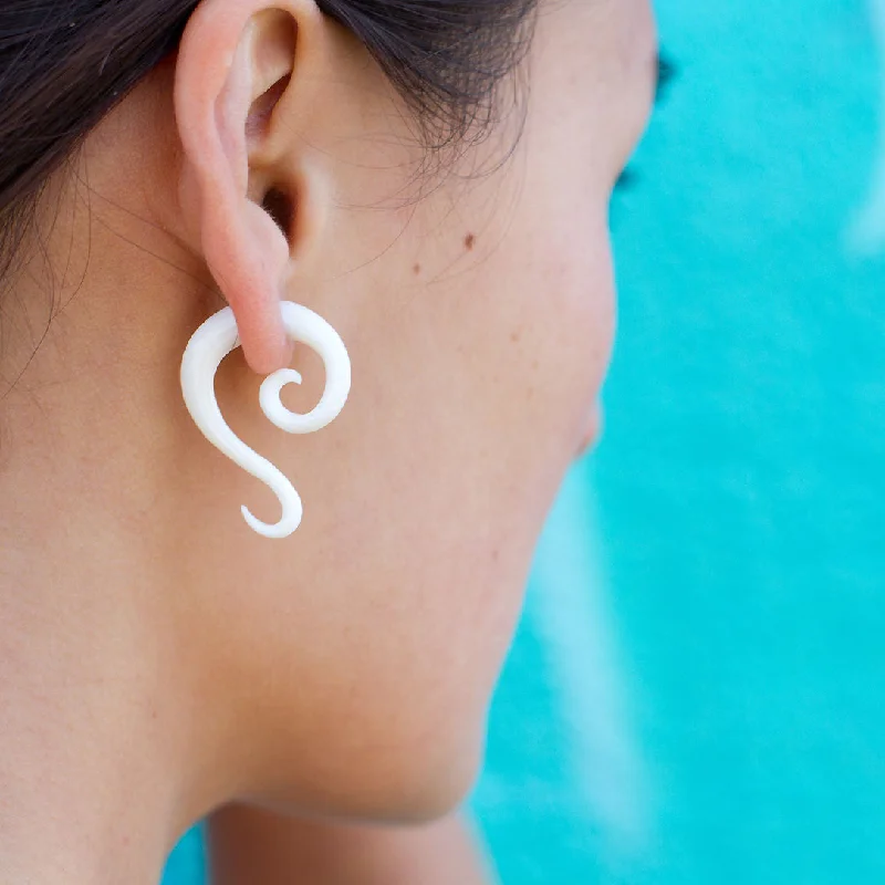 Best hoop earrings with tribal designs for a cultural and exotic aesthetic-<span>EFB-304<span>: </span></span>Dreamers - Bone