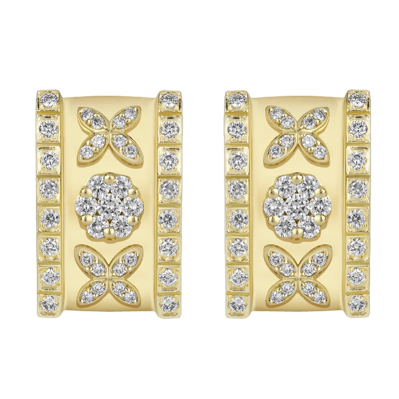 Hoop earrings with a chunky design for a bold and trendy statement-Earrings - Diamond