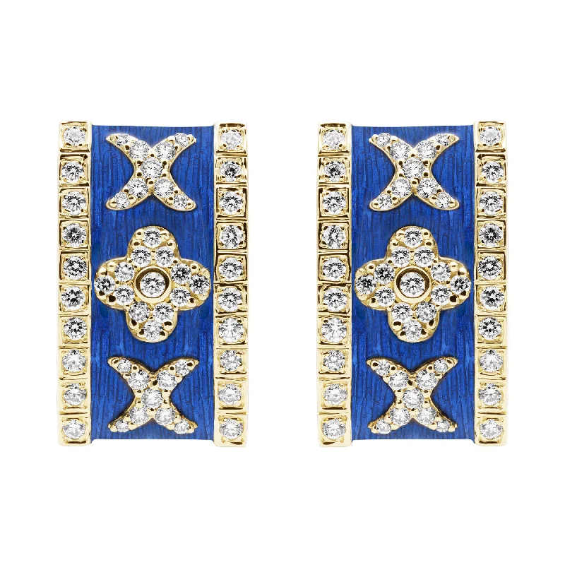 Best hoop earrings with gold for a luxurious and timeless look-Earrings - Diamond (Enamel)