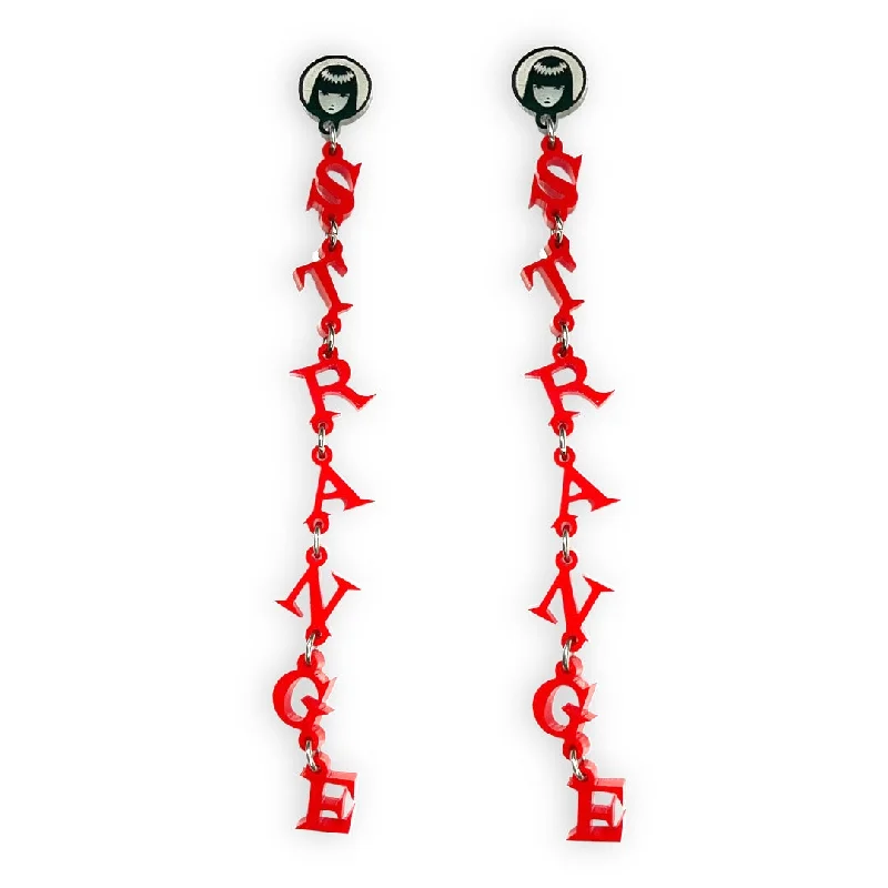 Small hoop earrings for a delicate and understated everyday wear-Emily The Strange® Stay Strange Dangle Earrings