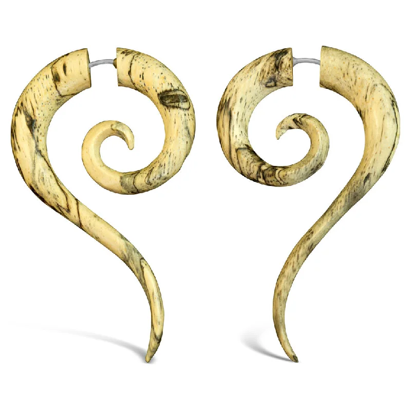 Best hoop earrings with matching bracelets for a coordinated jewelry set-<span>EFW-305<span>: </span></span>Eternitys - Wood