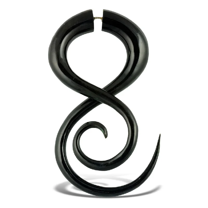 Best hoop earrings with geometric cuts for a sharp, modern appeal-<span>EFH-991<span>: </span></span>Infinity Twists - Horn