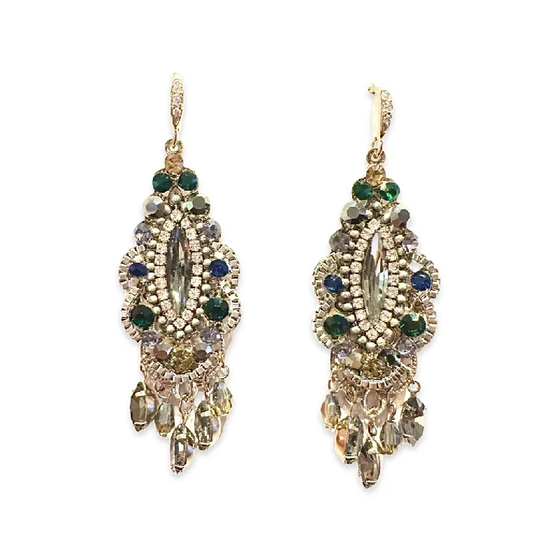 Best hoop earrings with snake chain details for a sleek and modern touch-Krista Antique Chandelier Earrings