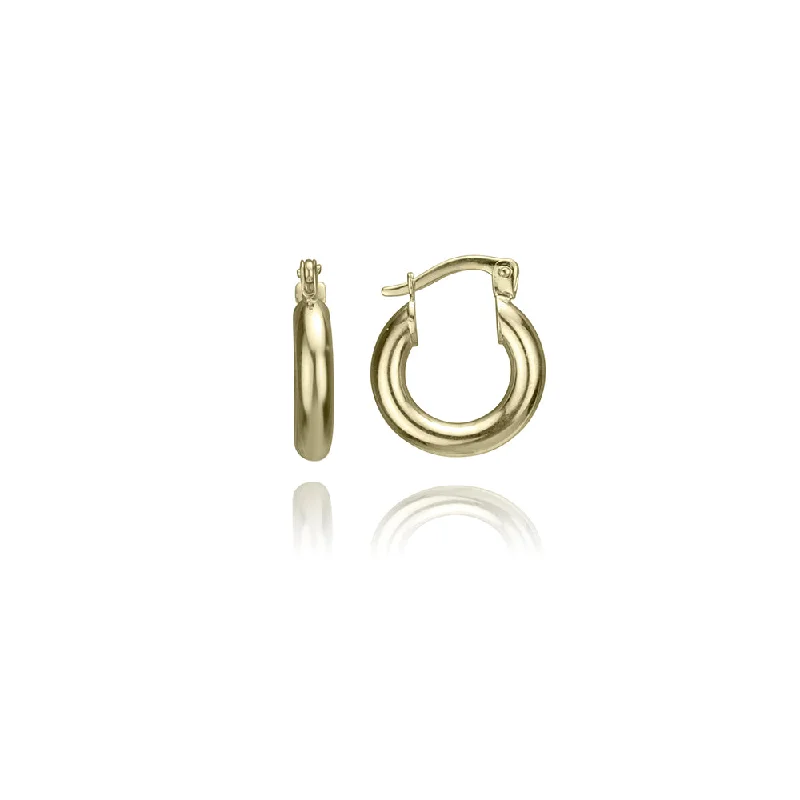 Best hoop earrings with gold for a luxurious and timeless look-10k Yellow Gold Bold Mini Hoops