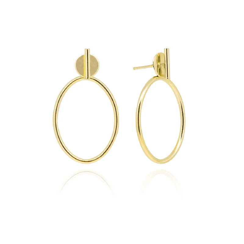 Best hoop earrings with intricate beaded details for a textured, stylish appearance-10K Yellow Gold Studded Hoops